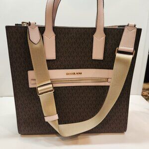 NWT Michael Kors Kenly North South Tote W/Detachable Shoulder Strap and Handle